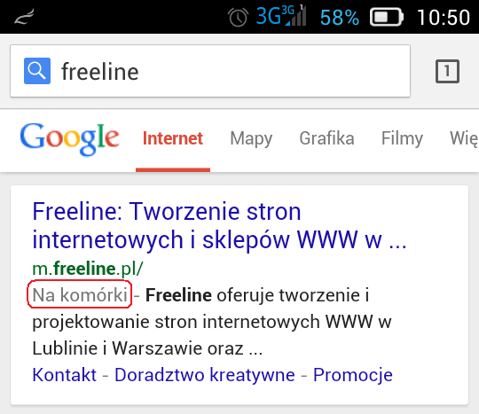 Google testuje ,,mobile-friendly”